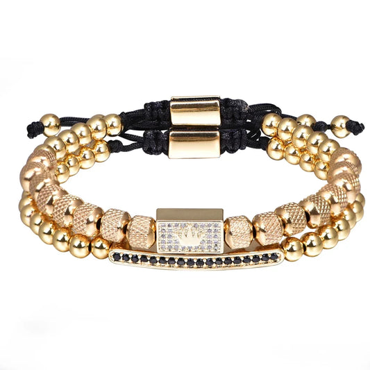 AV charm Crown Bracelet